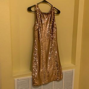 Rose gold sequin size 0 BB Dakota dress